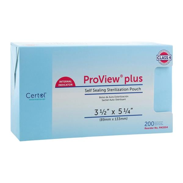 Proview Sterilization Pouch 3.5 in x 5.25 in 200/Bx, 6 BX/CA