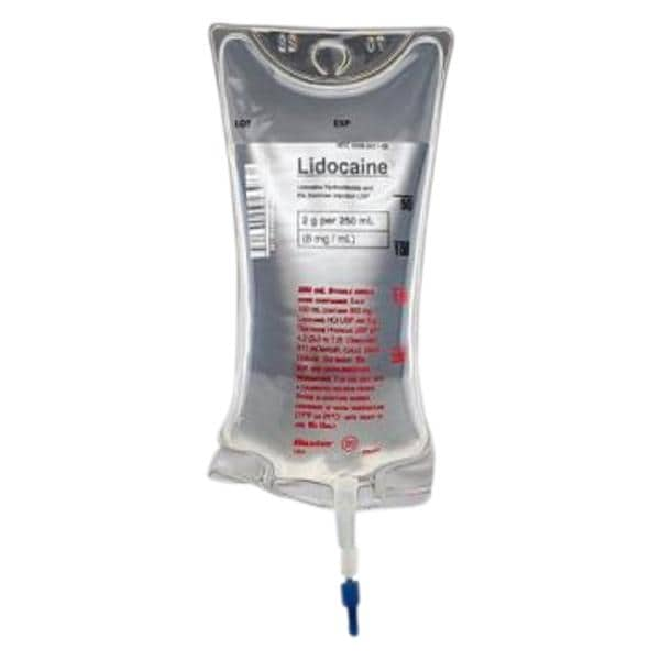 Lidocaine HCl in 5% Dextrose Injection 2gm/Bag 8mg/mL Bag 250mL 24/Package