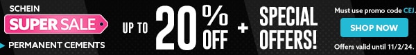 Up to 20% Off PLUS Special Offers on Permanent Cements!