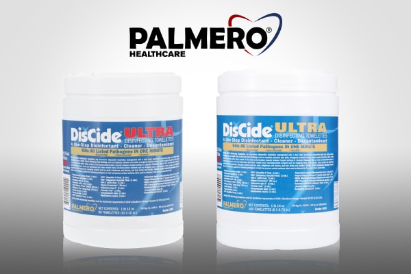 Palmero Healthcare DisCide Ultra Disinfectant Towelettes Available From Henry Schein