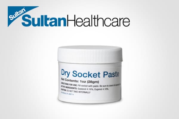 Dry Socket Paste from Sultan Healthcare, Inc. Used to Treat Dry Socket Syndrome