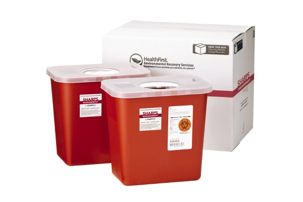 Red Sharps Containers