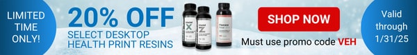 20% Off Select Desktop Health Print Resins